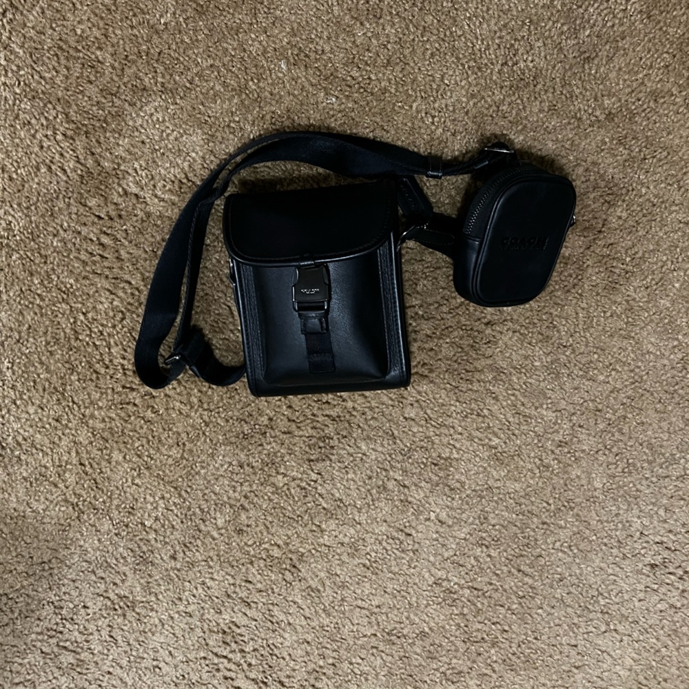 Coach Black Belt Bag with Modern Aesthetic